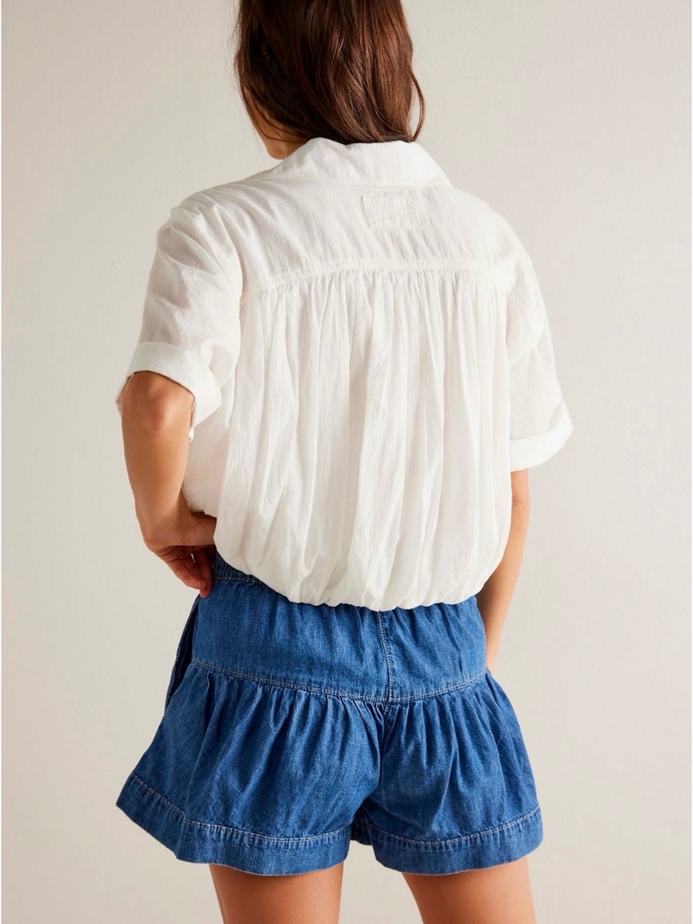 We The Free Fluer High Waist Ruffle Shorts - Picture 6 of 9